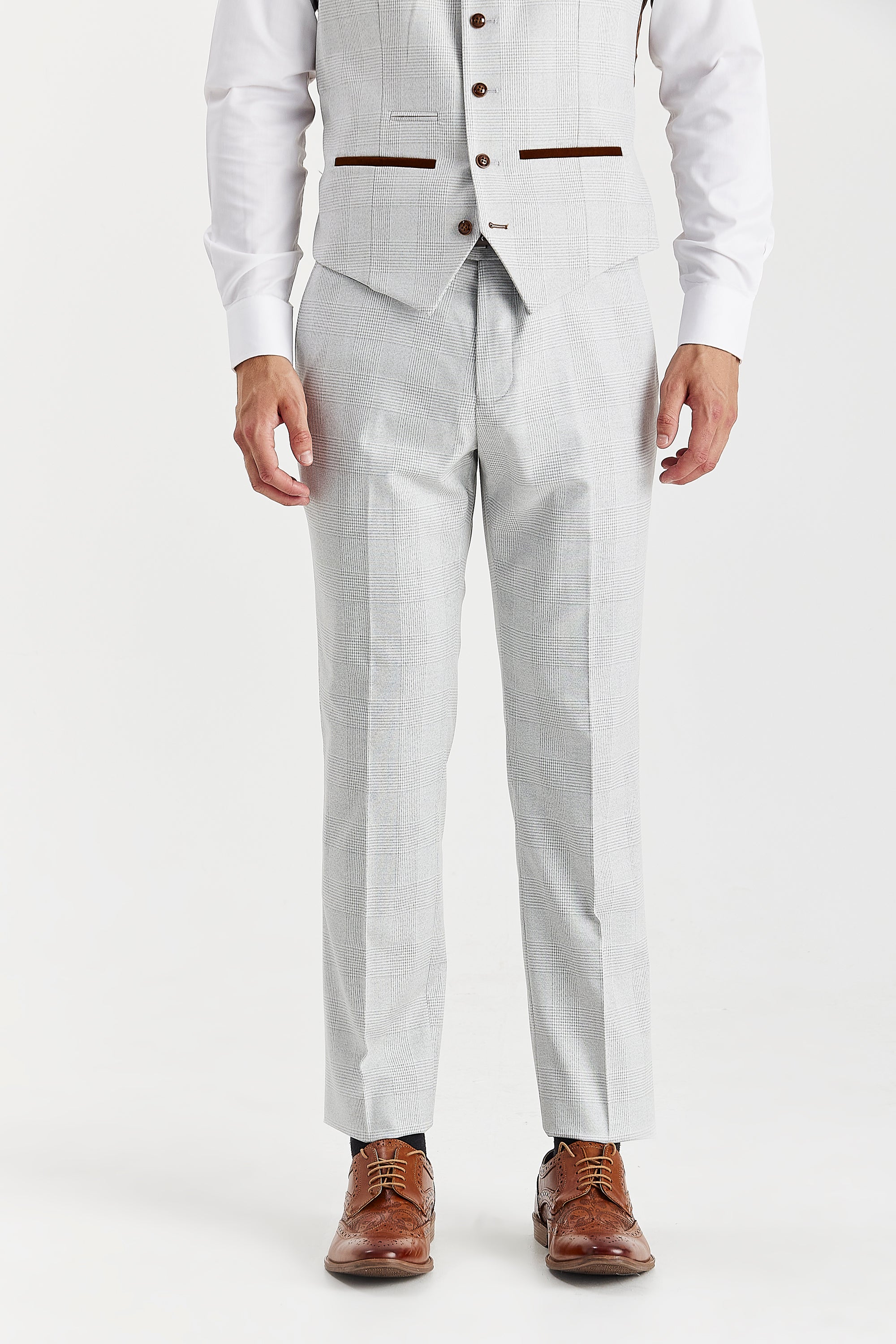 Mark Stone Check Three Piece Suit