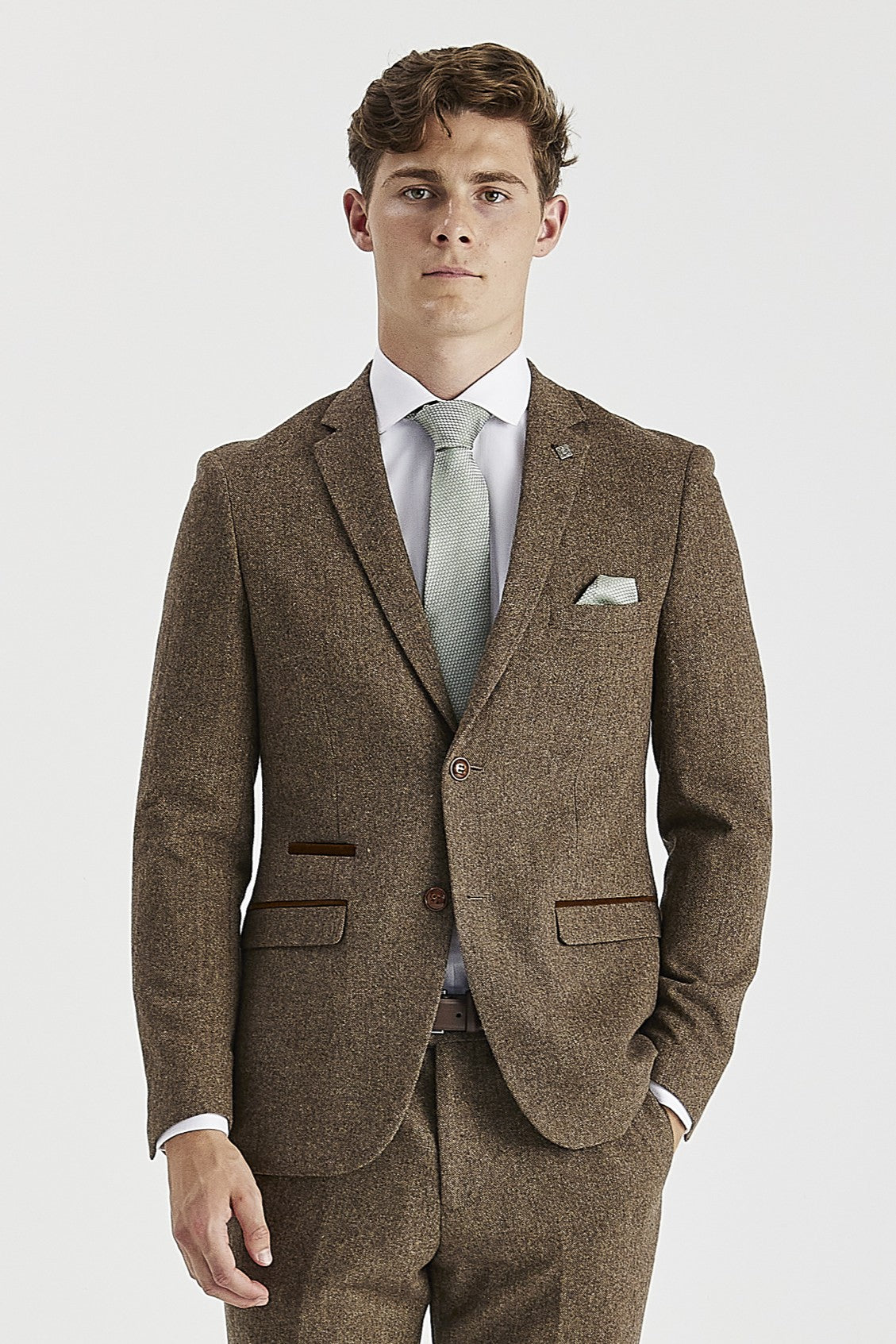 Oscar - Men's Brown Tweed Blazer