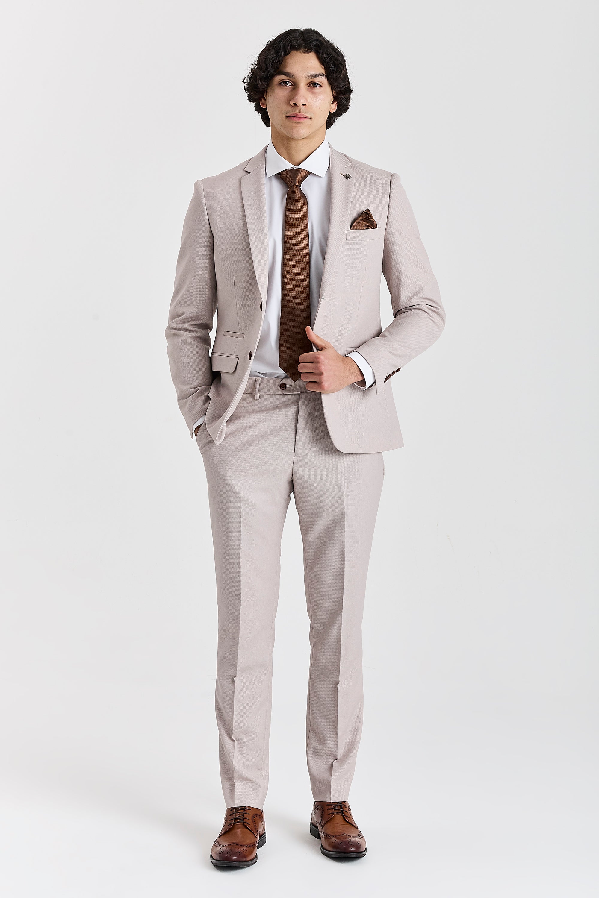 Mayfair Stone Textured Two Piece Suit