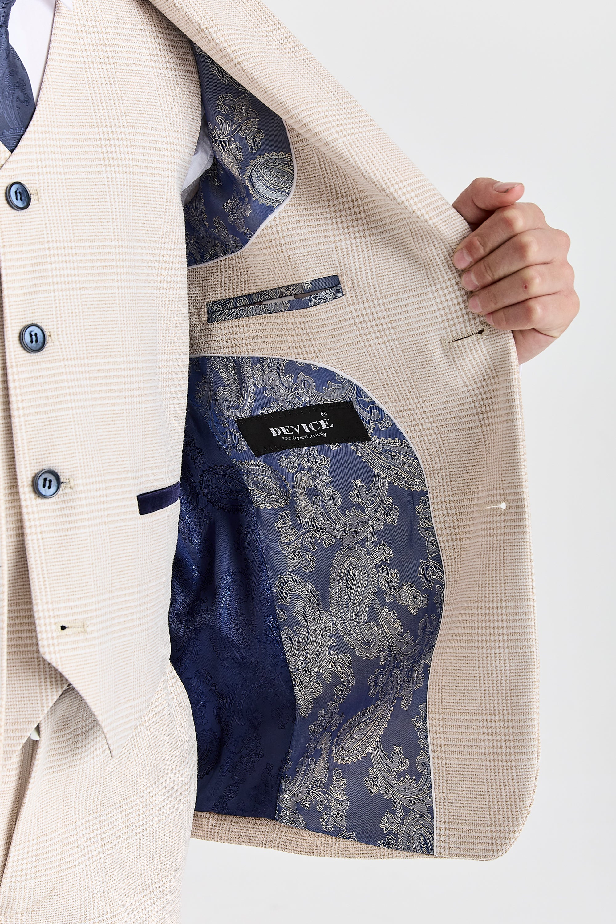 Device - Boy's Regent Cream Three Piece Suit