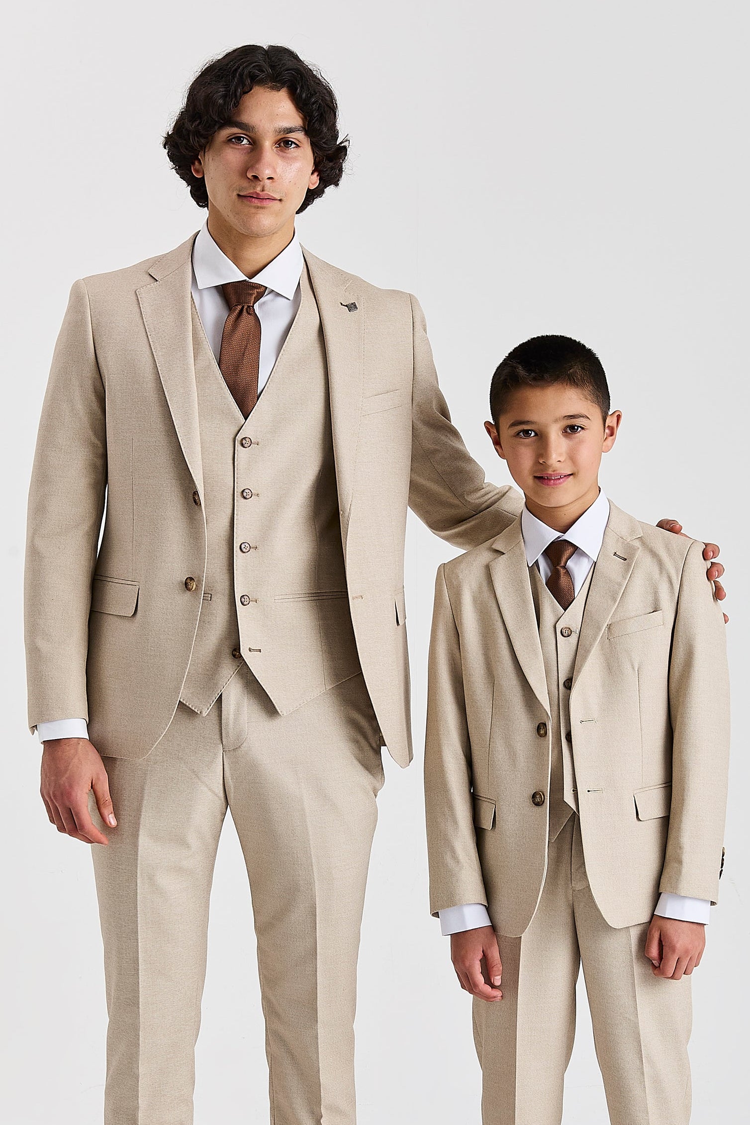 Belmont Beige Father & Son Suit