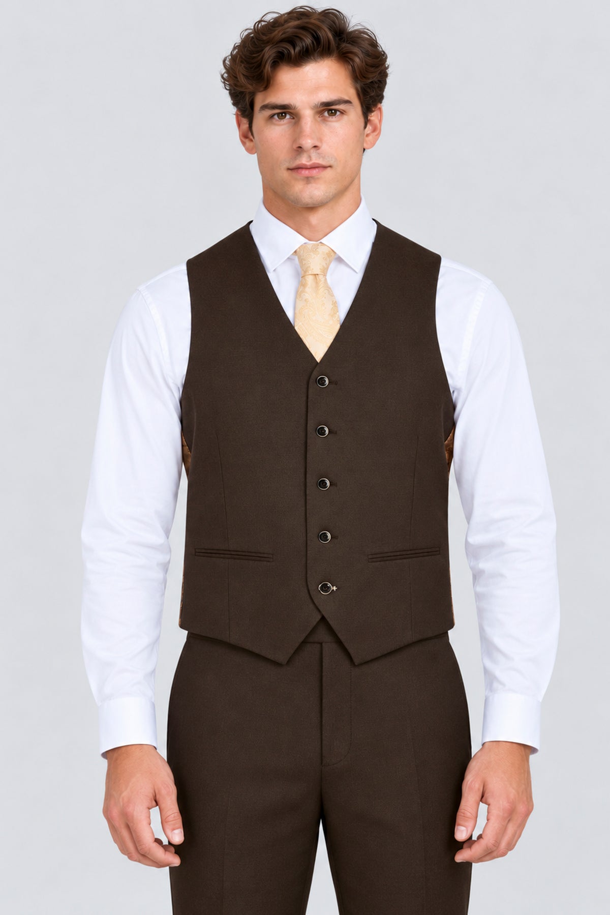 Belmont Brown Three Piece Suit