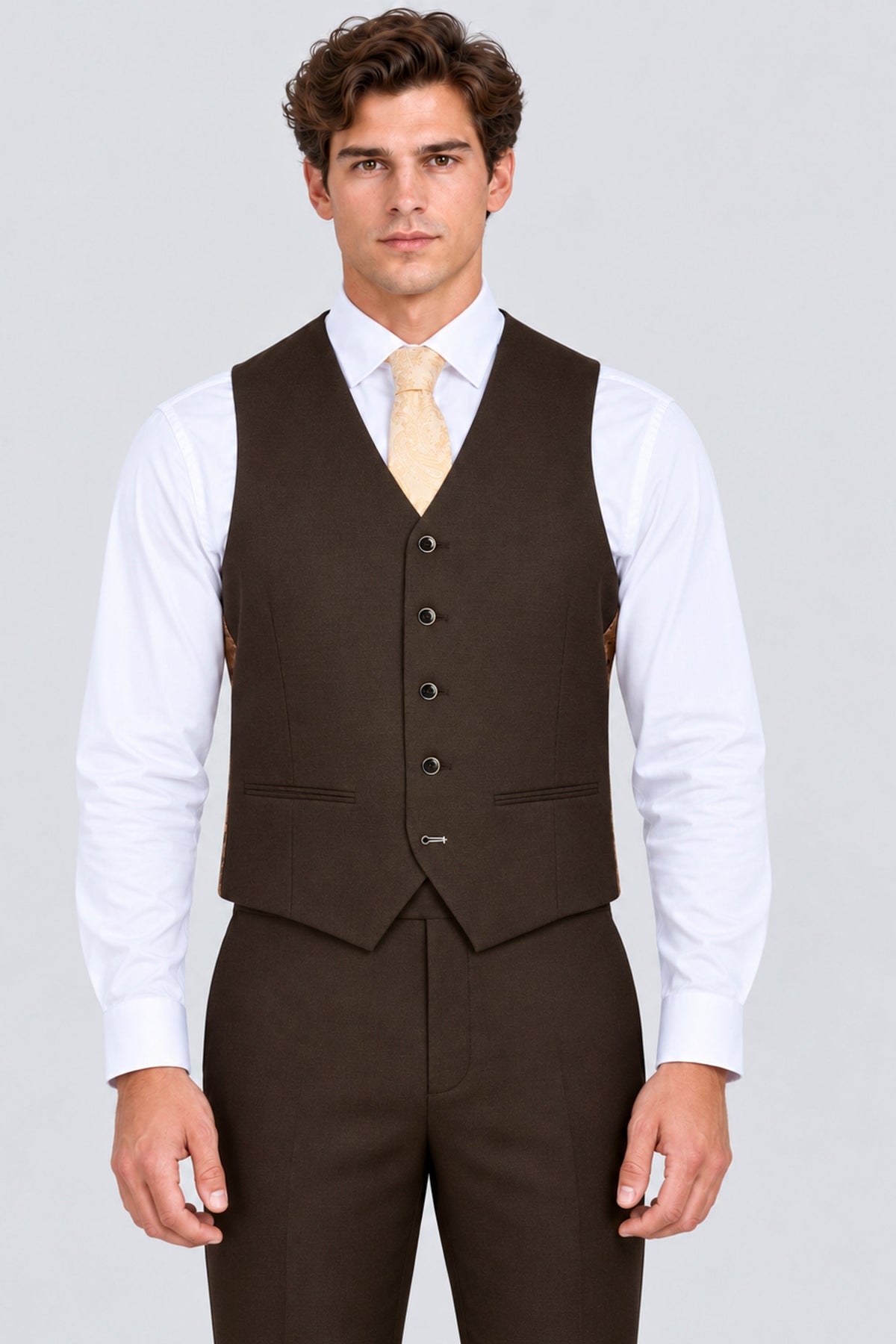 Belmont Brown Three Piece Suit