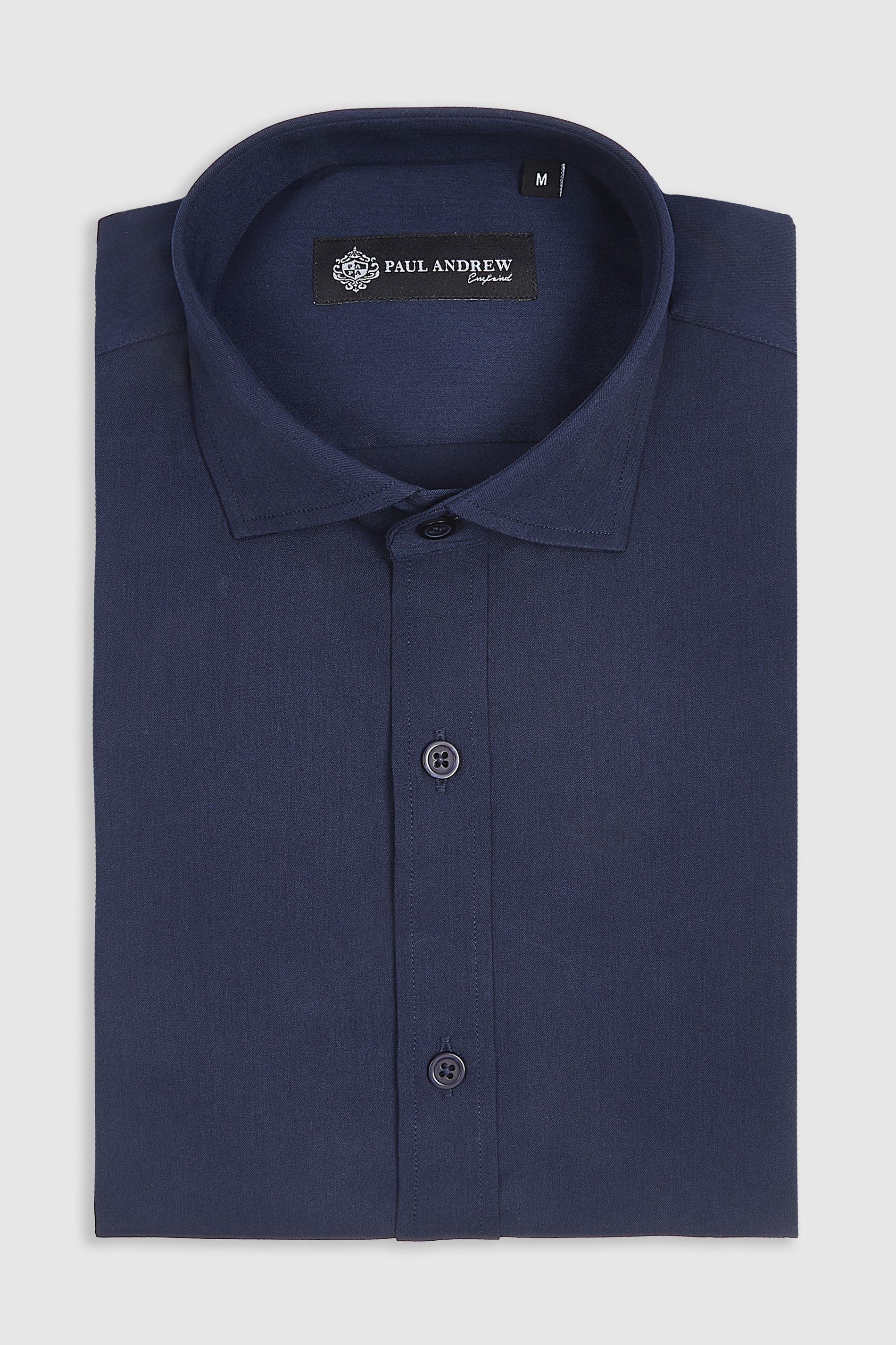 Oliver - Navy Cutaway Collar Shirt