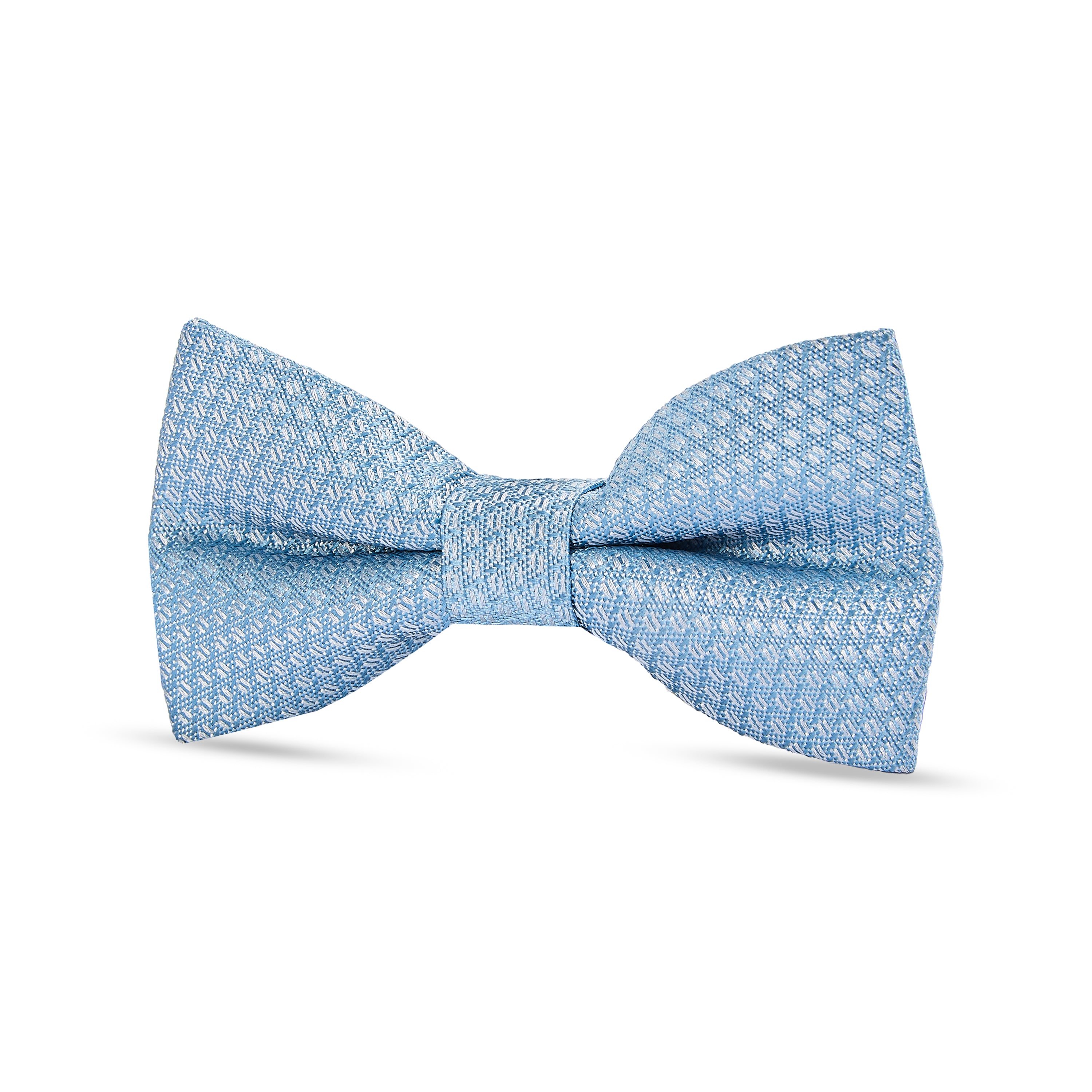 Boy's Sky Blue Textured Bow Tie
