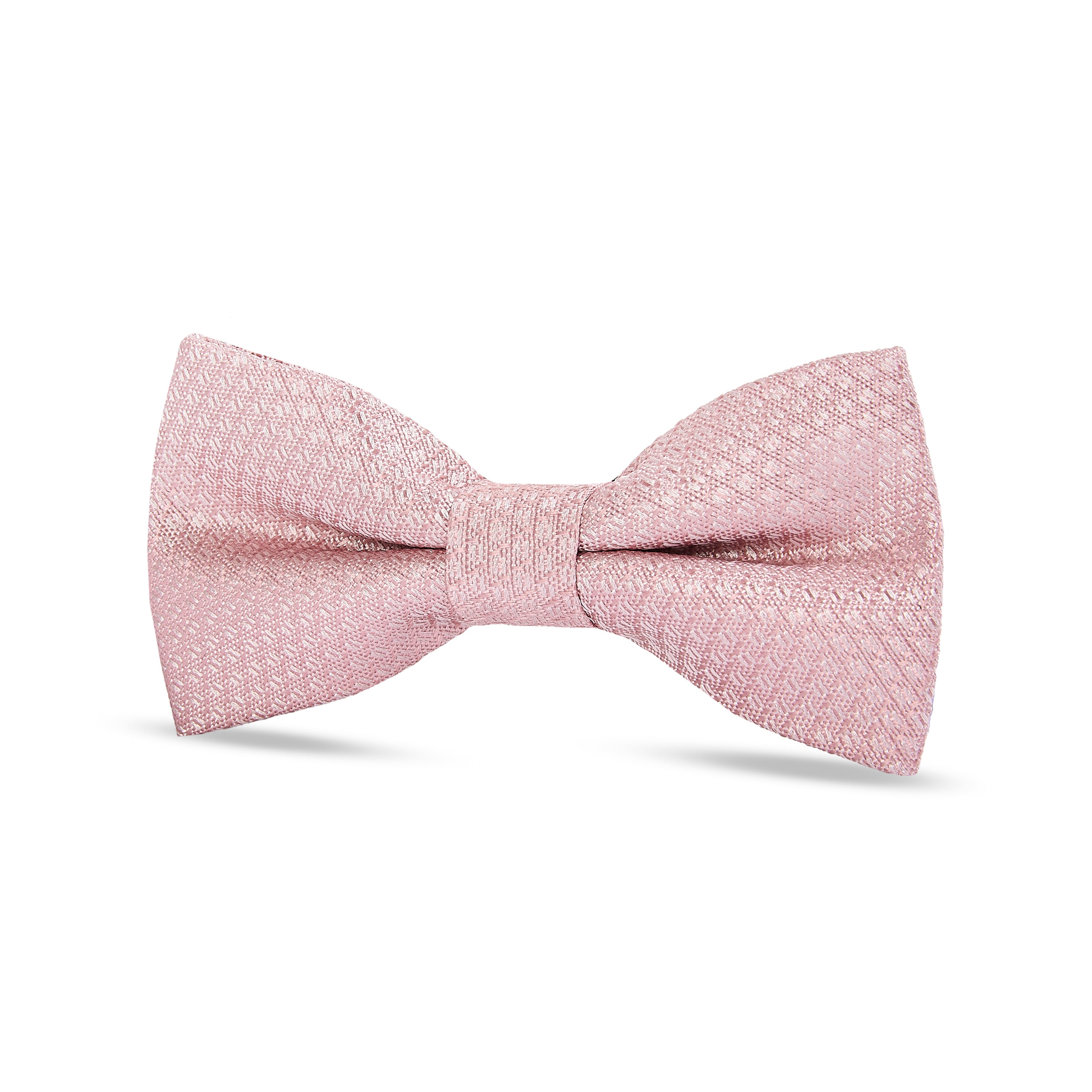 Boy's Light Pink Textured Bow Tie