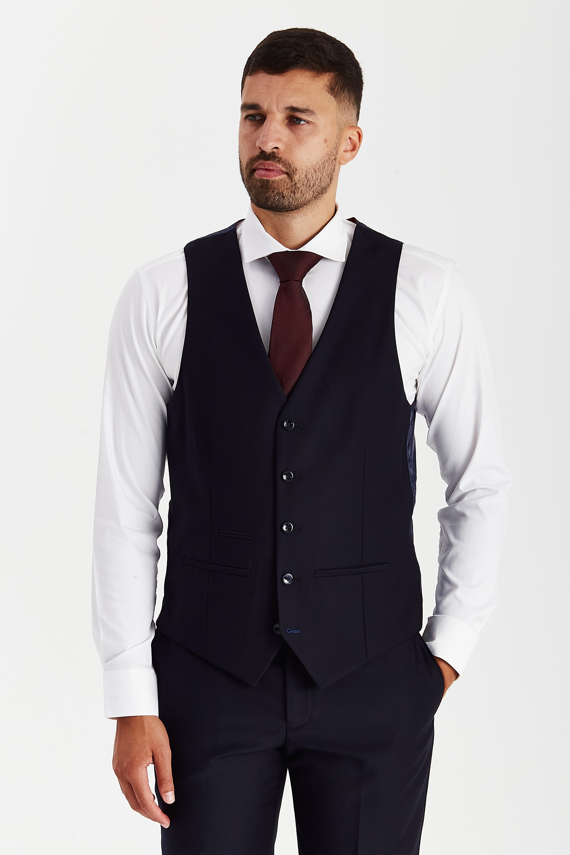 Parker Navy Three Piece Suit