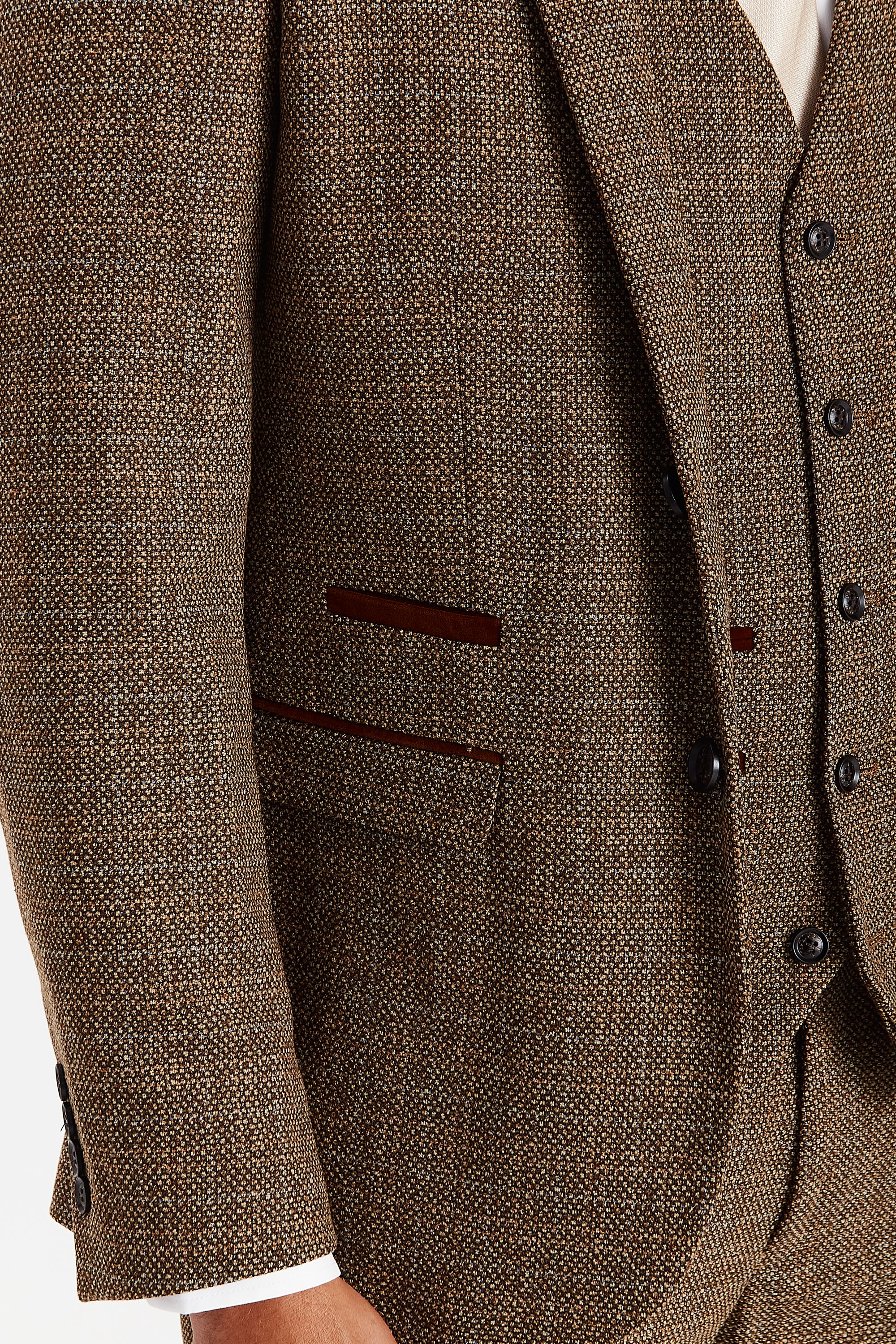 Ralph Brown Tweed Three Piece Suit
