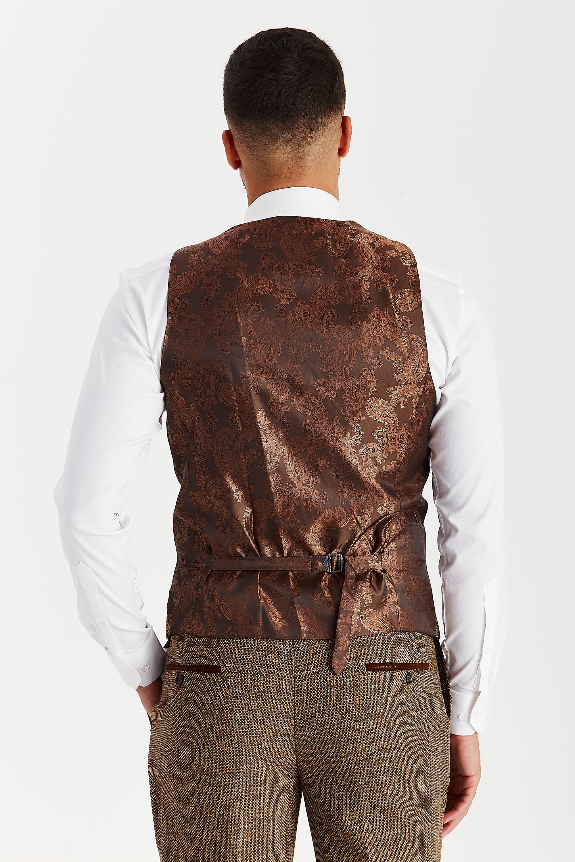Ralph - Men's Brown Tweed Waistcoat