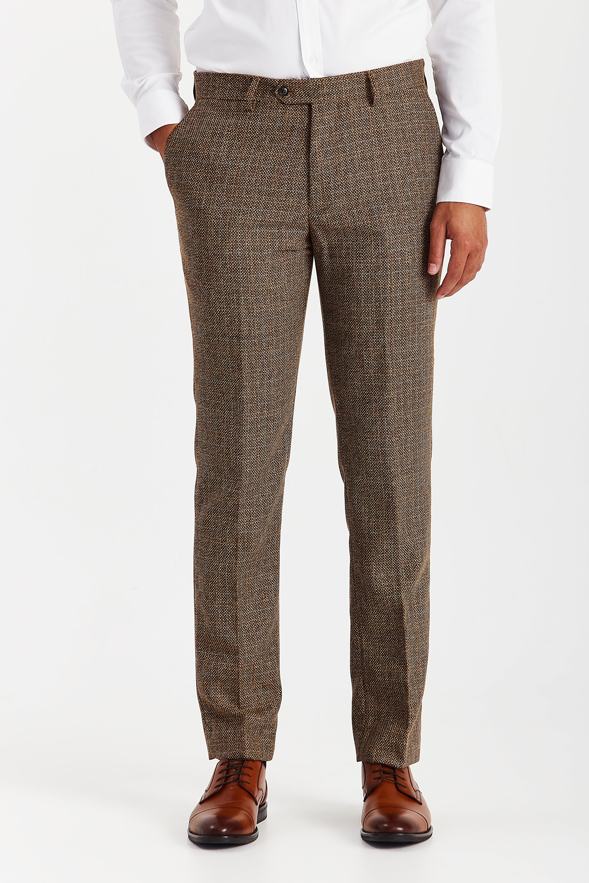 Ralph Brown Tweed Three Piece Suit