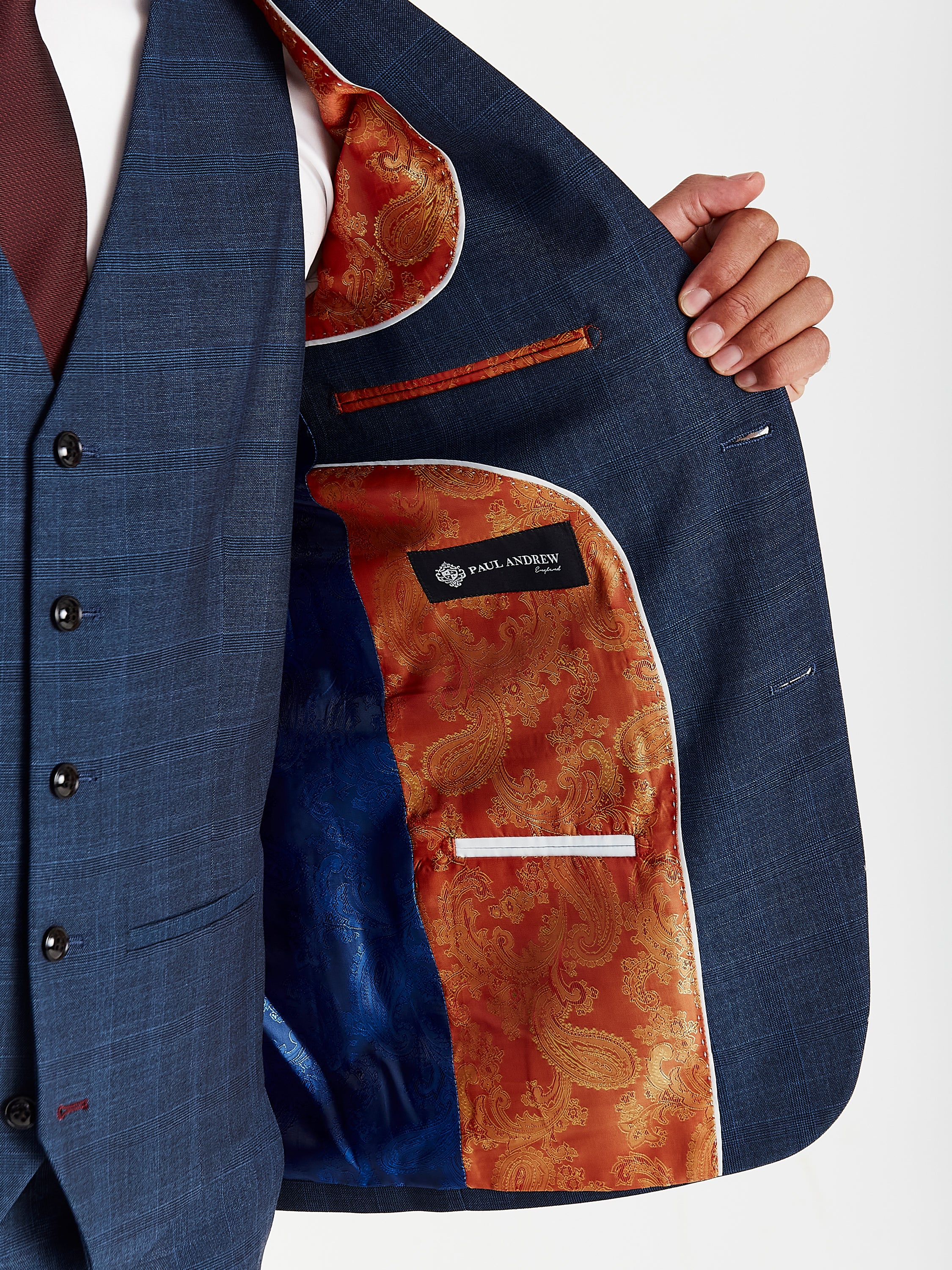 Viceroy - Men's Navy Check Blazer