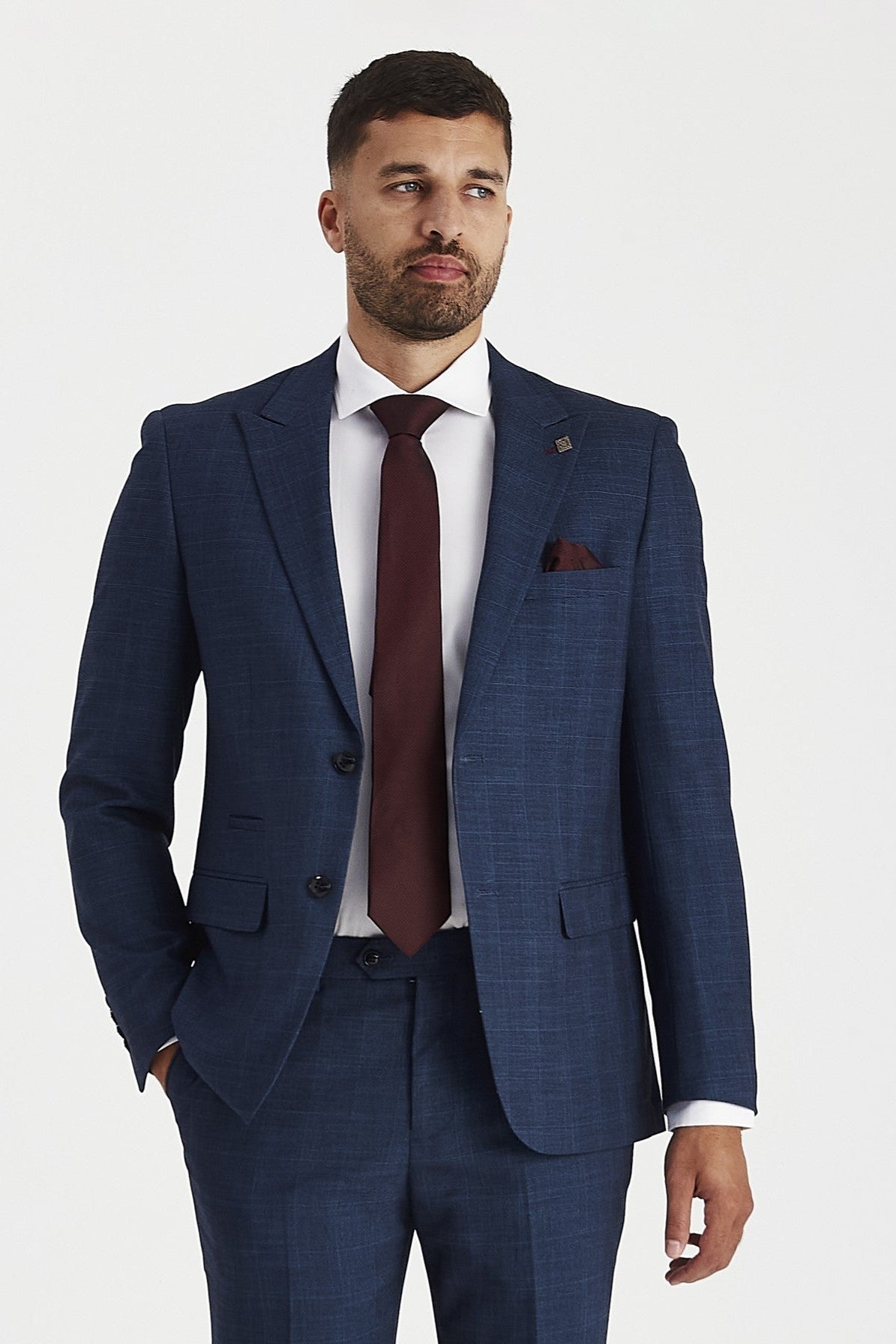 Viceroy - Men's Navy Check Blazer