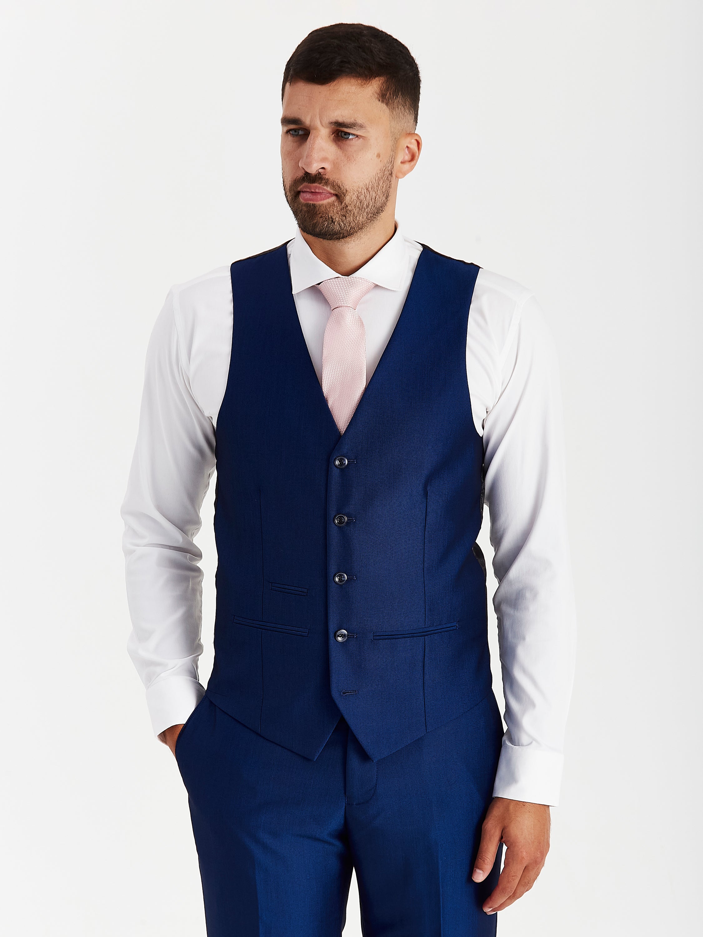 Kingsley - Men's Blue Waistcoat