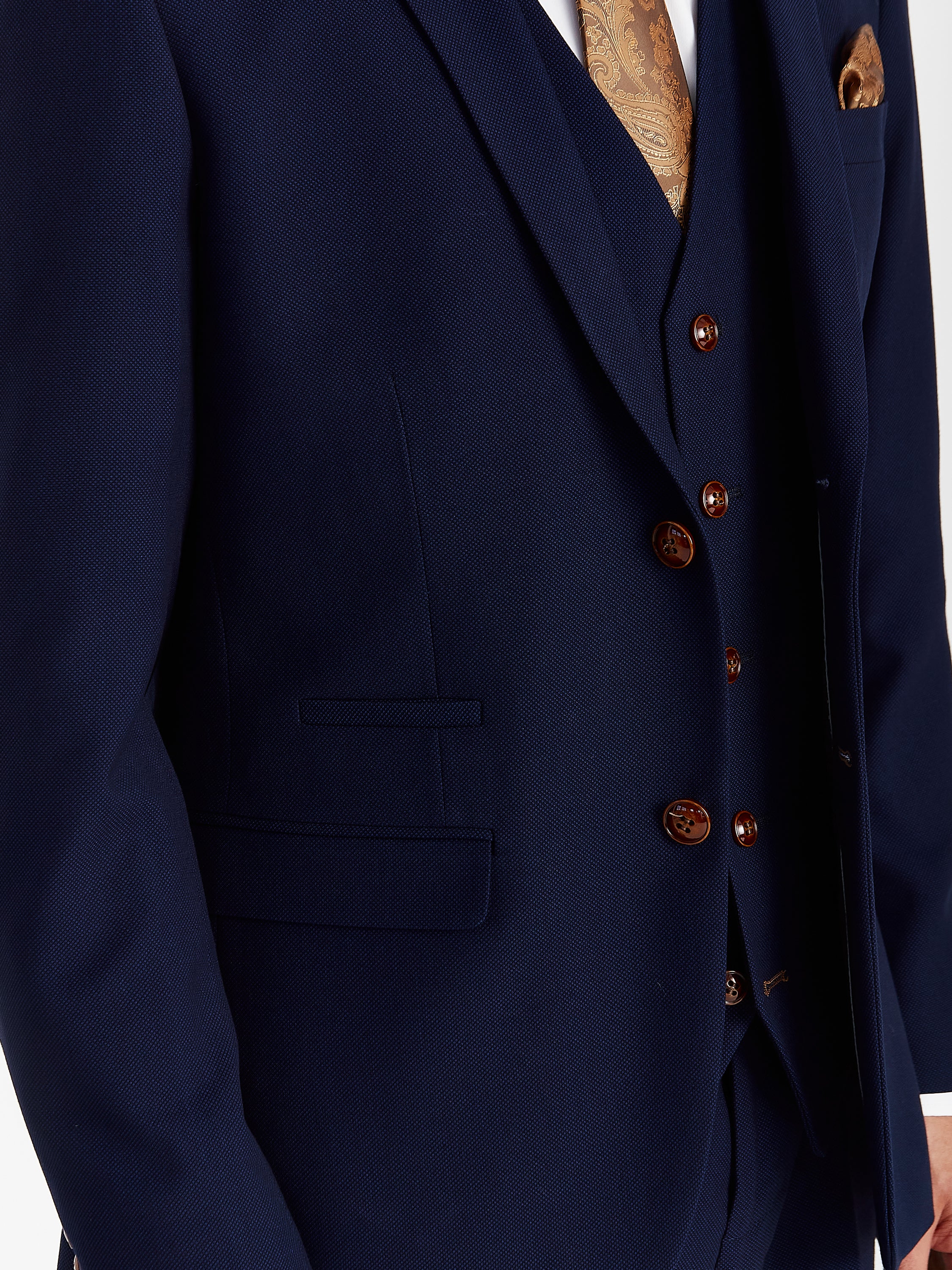 Mayfair - Men's Navy Textured Blazer