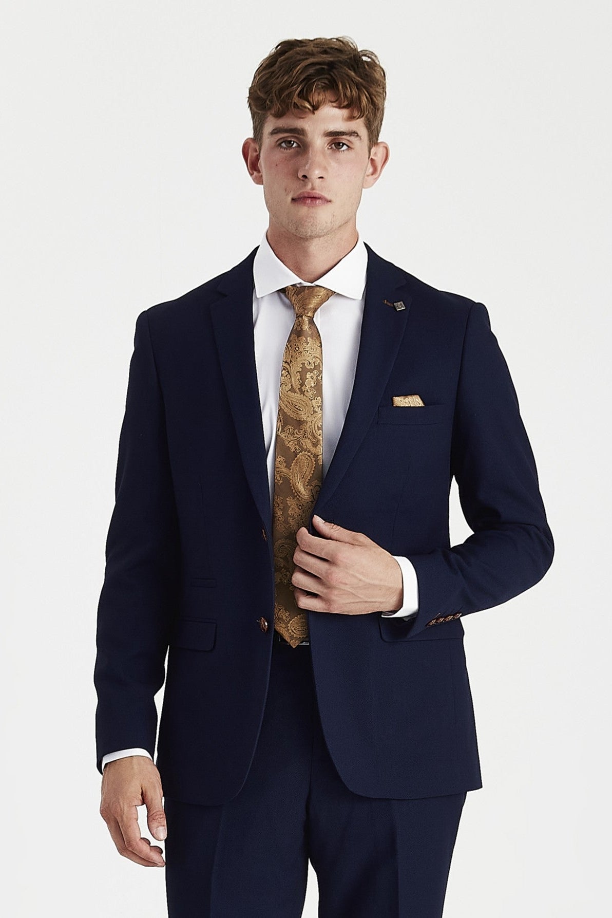 Mayfair - Men's Navy Textured Blazer