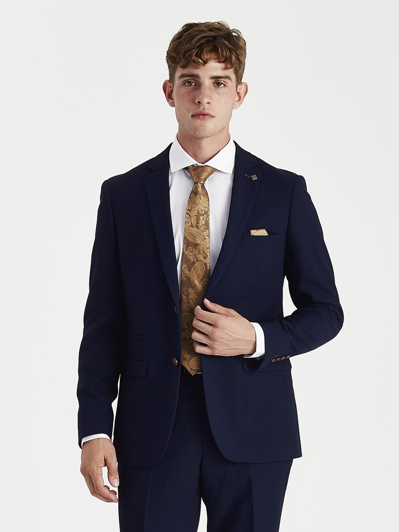 Mayfair - Men's Navy Textured Blazer