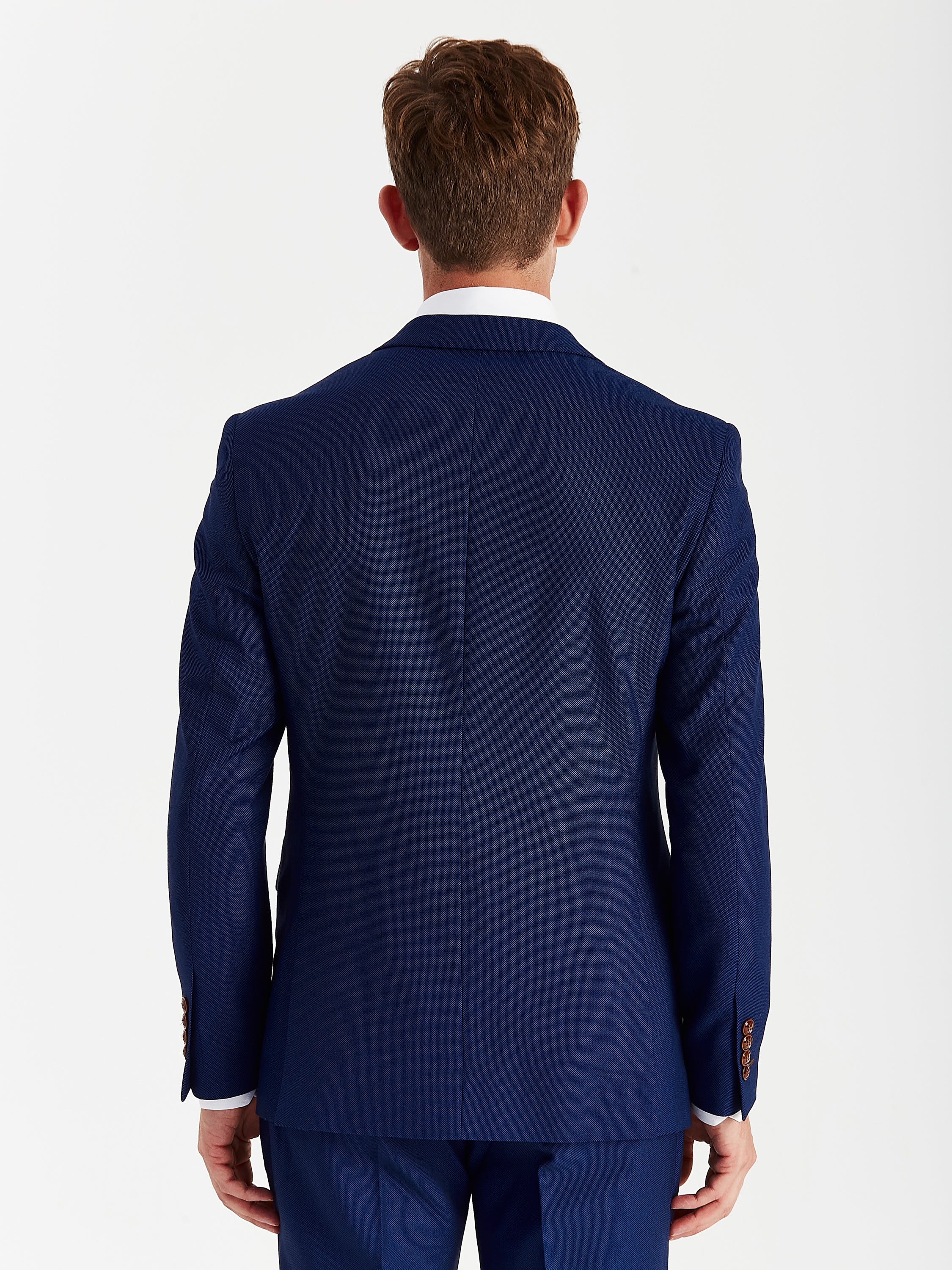 Mayfair - Men's Blue Textured Blazer