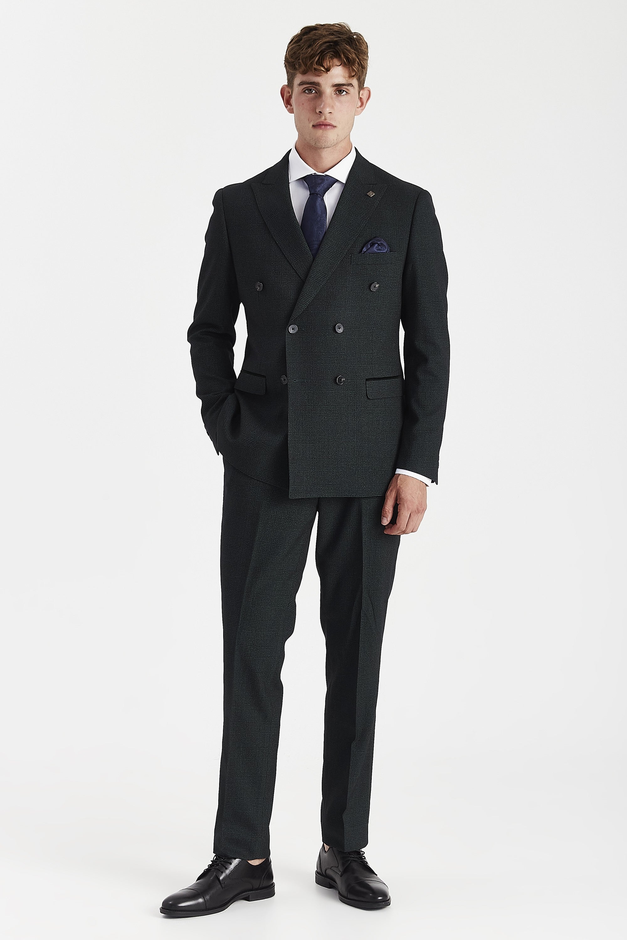 Regent Olive Double-Breasted Suit