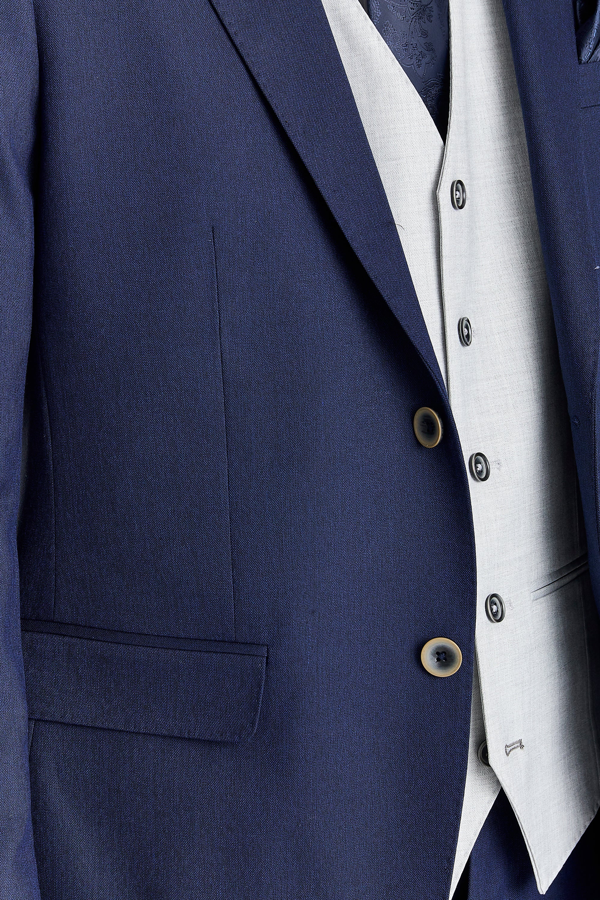 Belmont Navy Suit with Belmont Silver Waistcoat