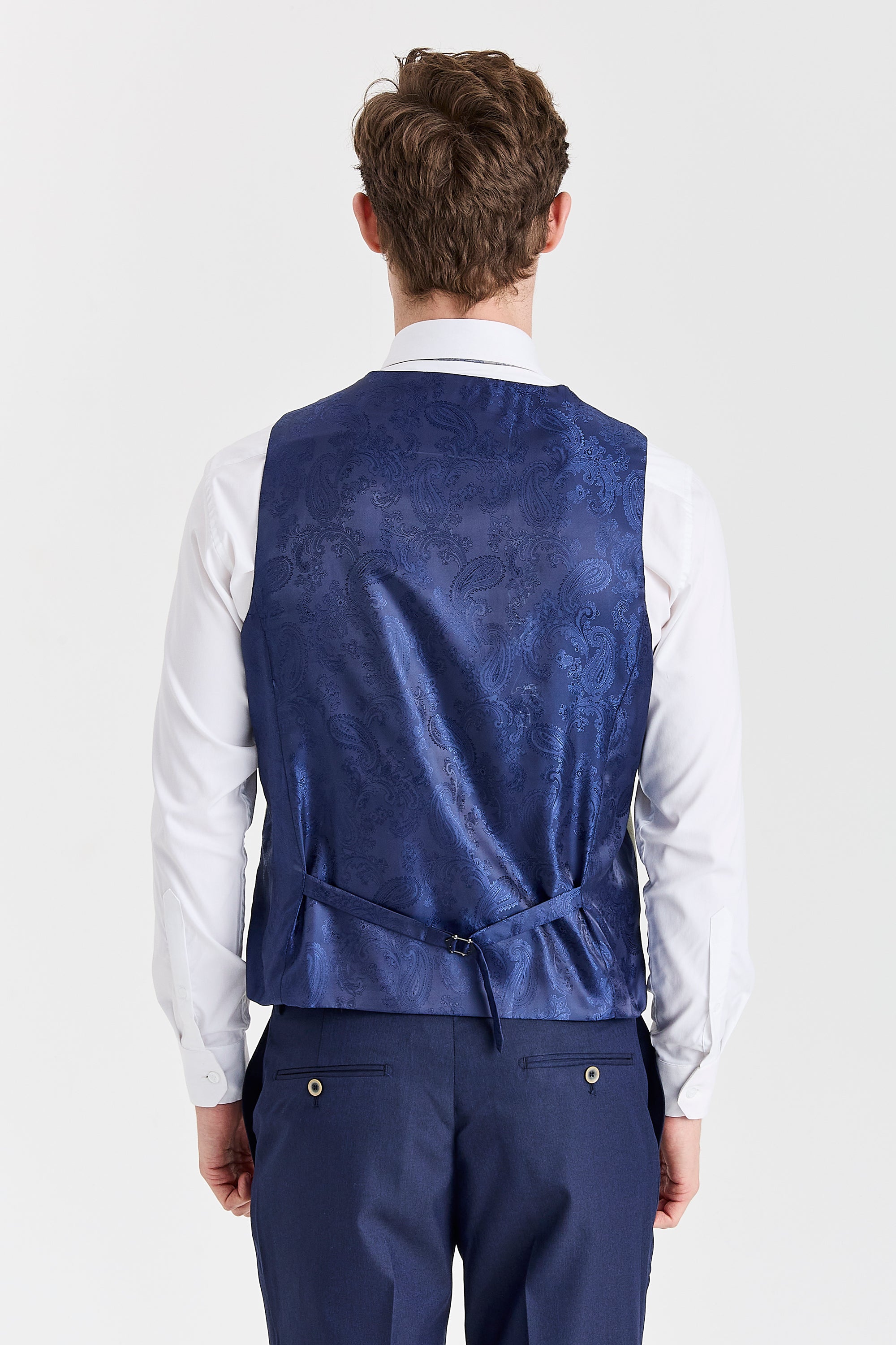 Belmont Navy Suit with Belmont Sage Waistcoat