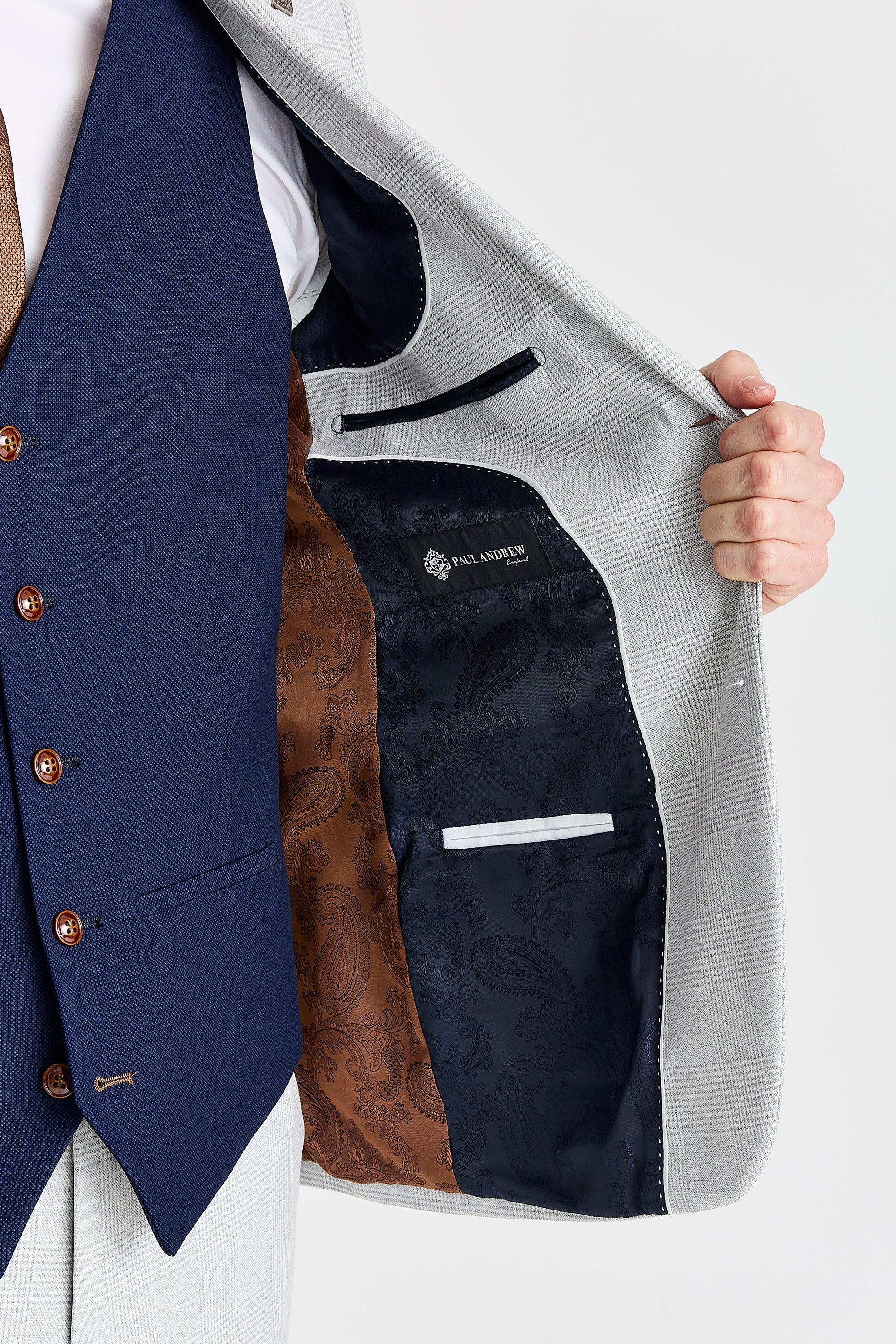 Mark Stone Suit with Mayfair Navy Waistcoat
