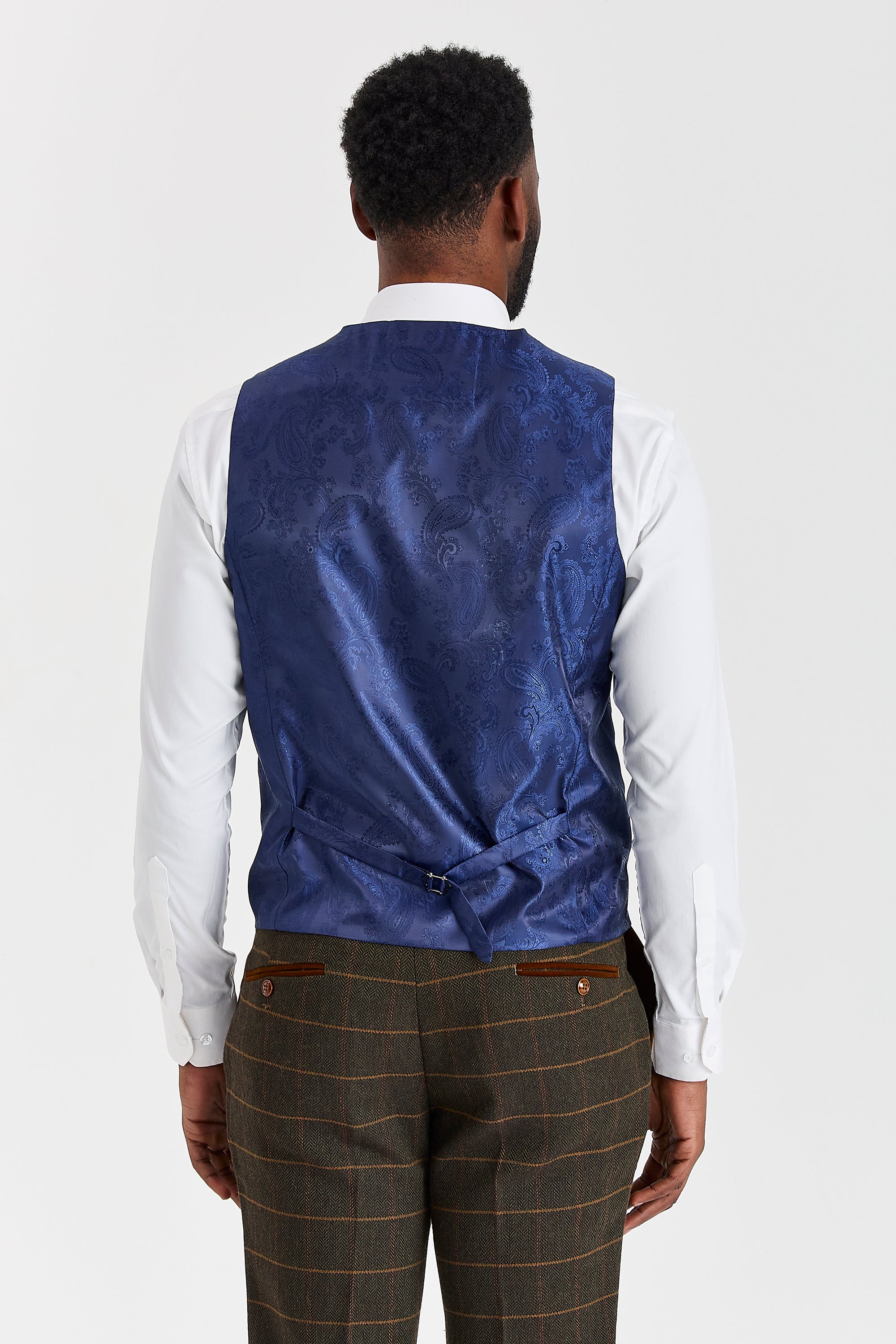 Harris Green Check Tweed Suit with Belmont Sage Waistcoat