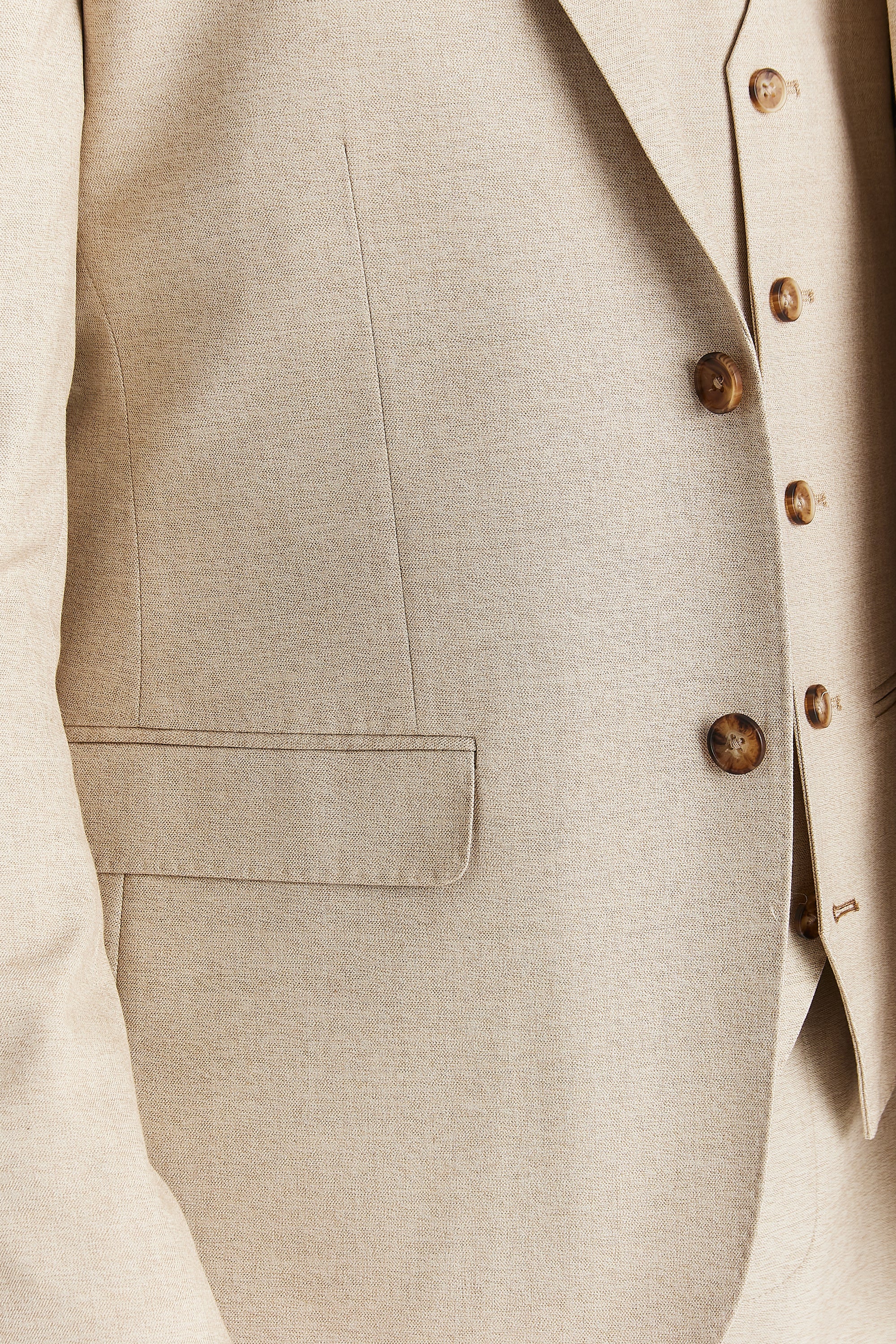 Belmont Beige Men's Three Piece Suit