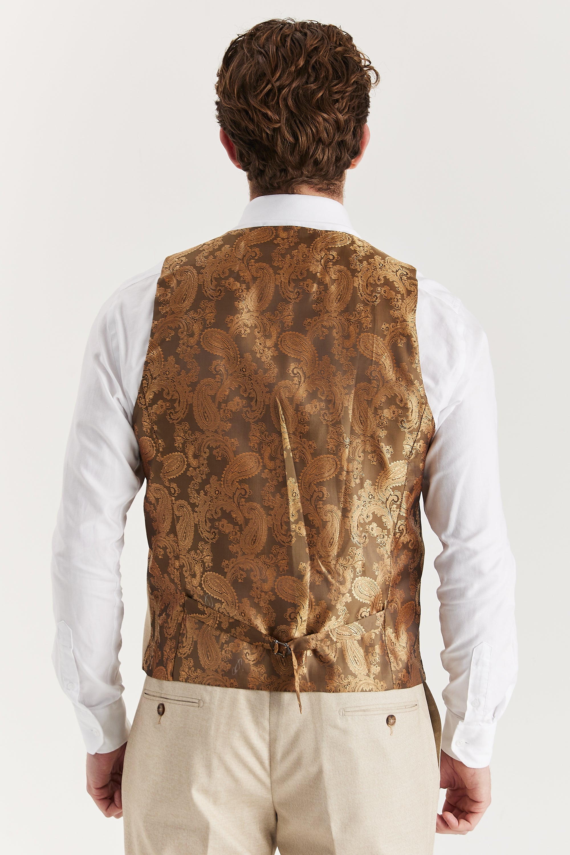 Belmont - Men's Beige Waistcoat