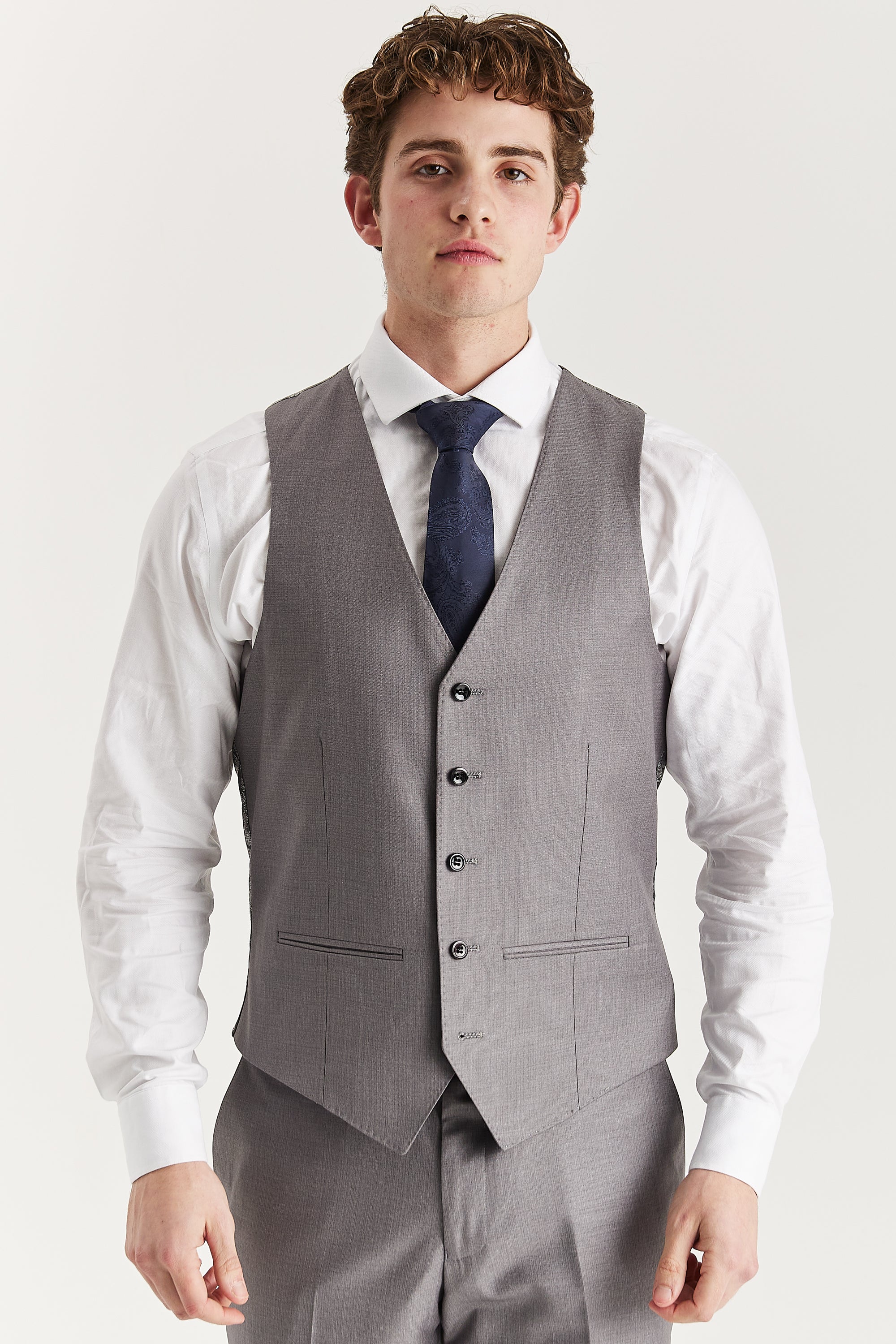 Edward - Men's Grey Waistcoat