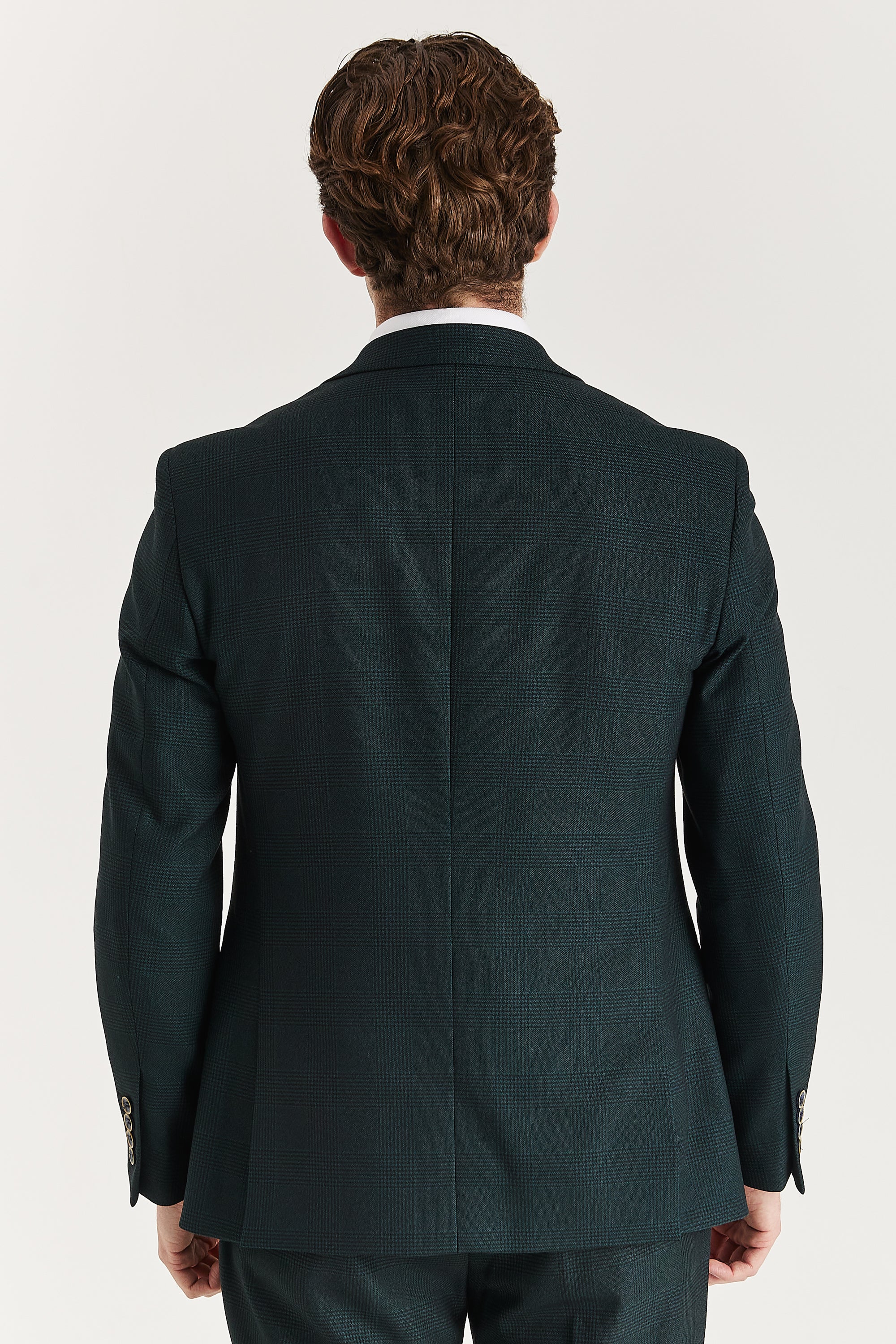 Jasper Green Check Three Piece Suit