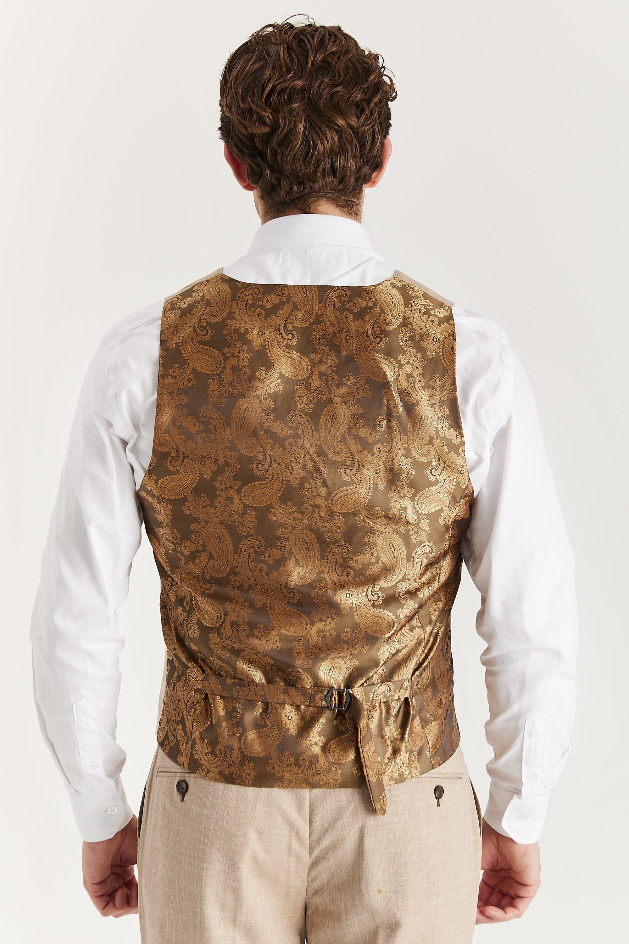 Kurt - Men's Beige Waistcoat