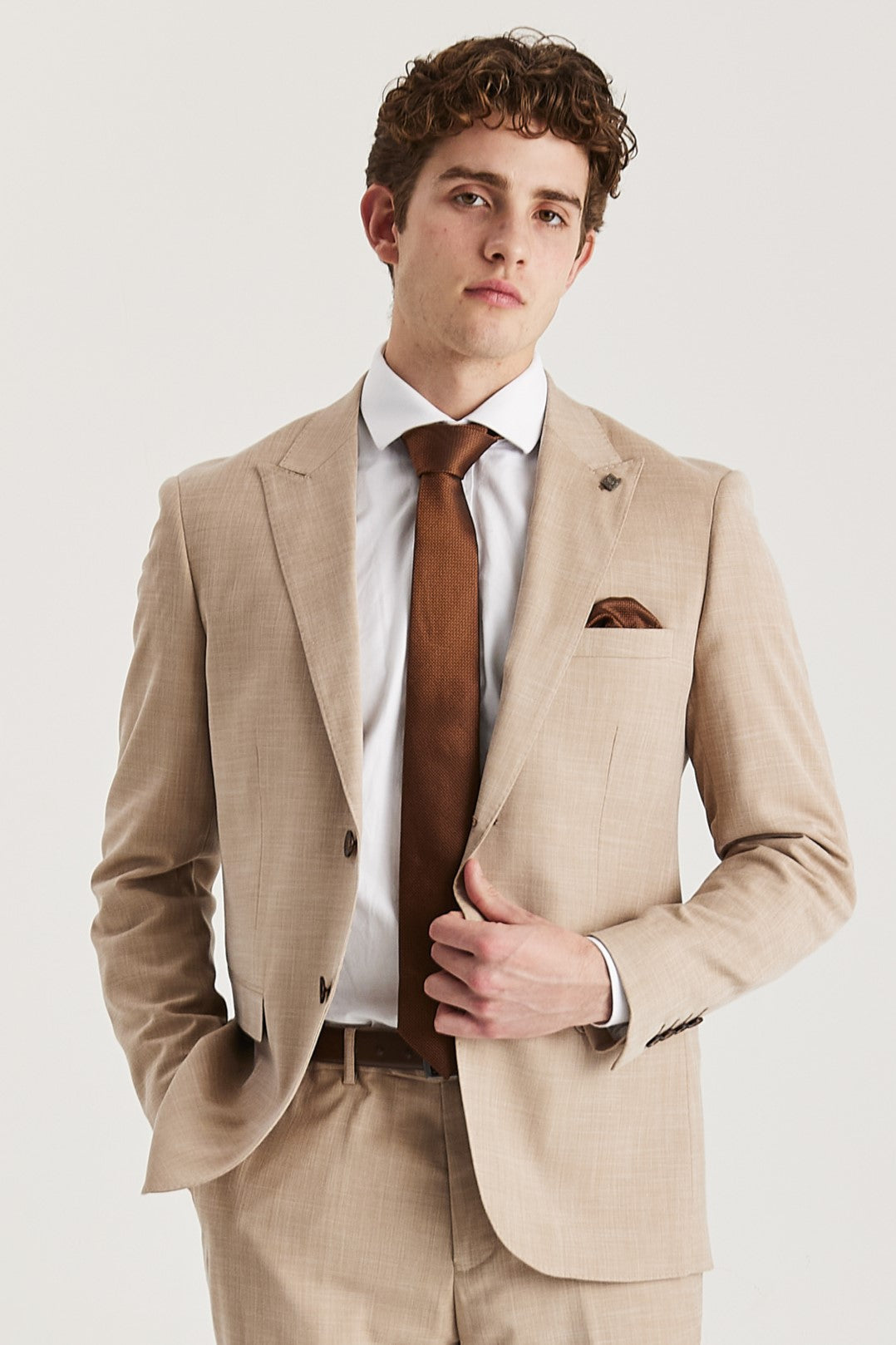 Kurt - Men's Beige Blazer