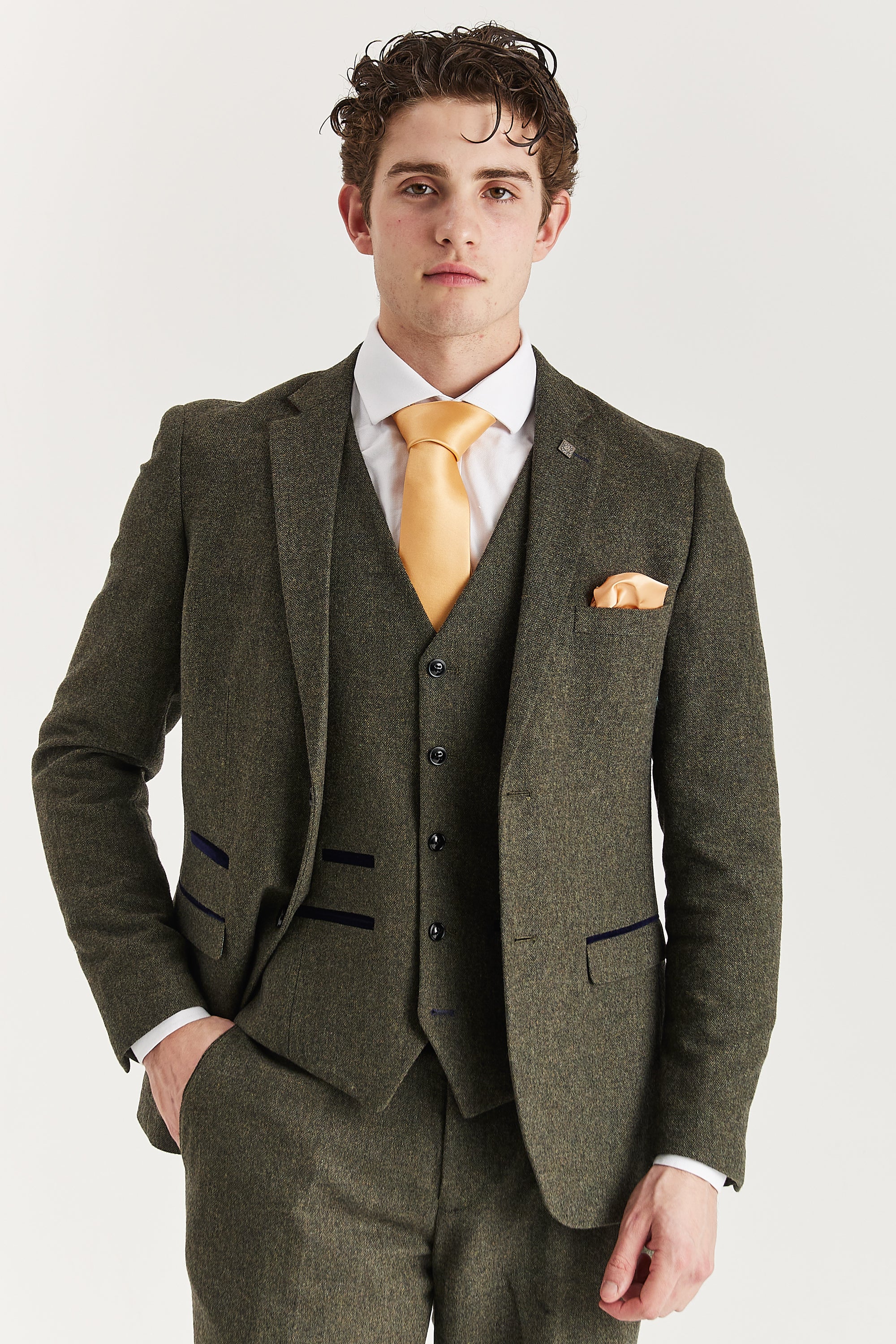 Oscar Green Tweed Three Piece Suit