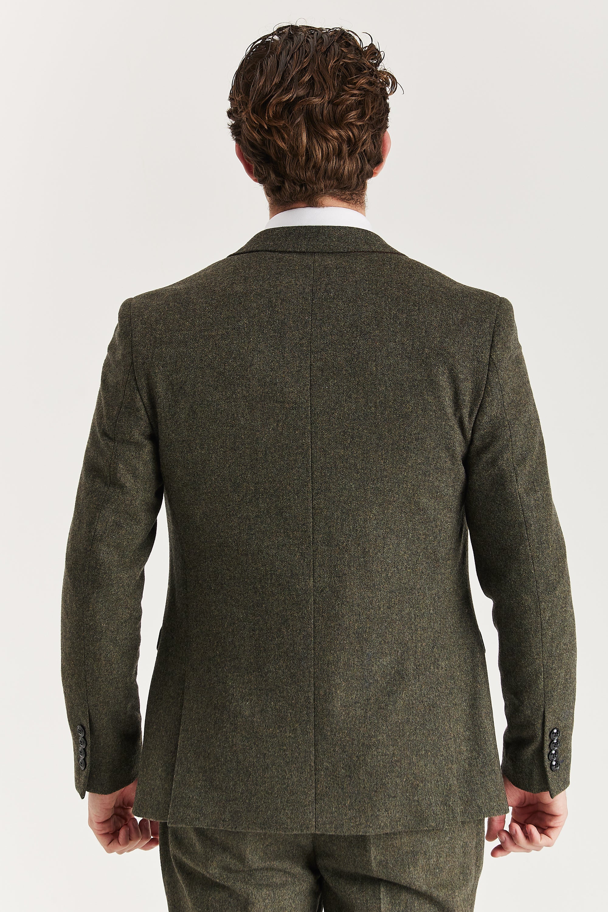 Oscar - Men's Green Tweed Blazer