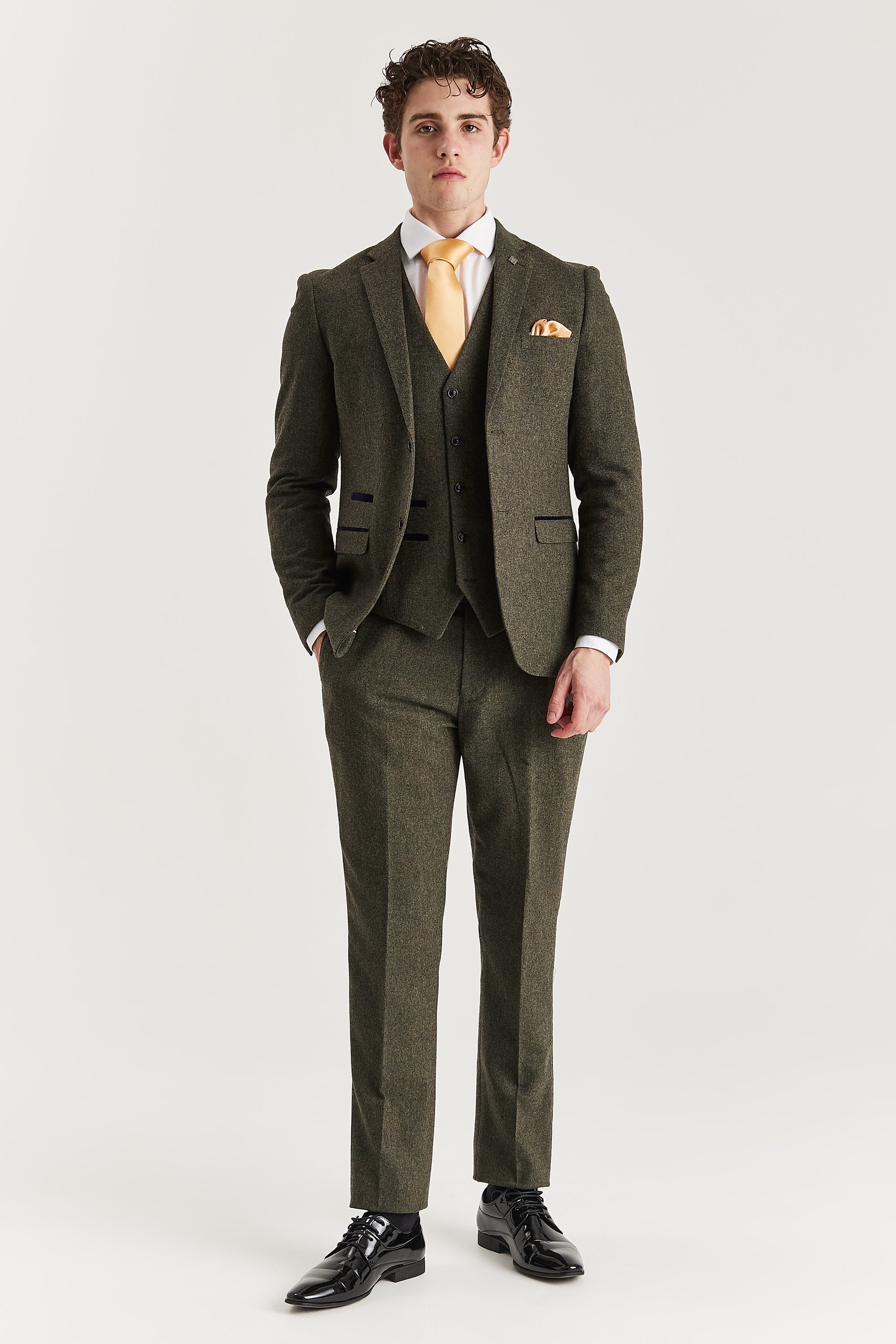 Oscar Green Tweed Three Piece Suit