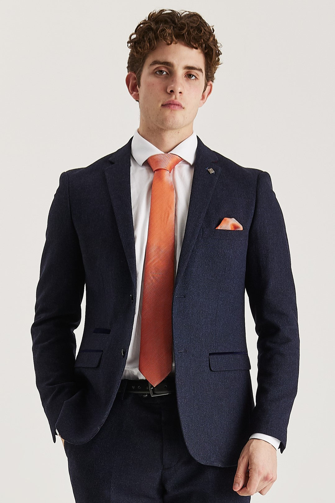 Oscar - Men's Navy Tweed Blazer