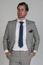 Hugo - Men's Grey Check Blazer