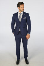 Mark Blue Men's Two Piece Suit