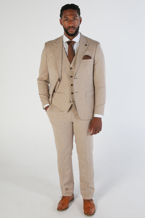 Kurt Beige Three Piece Suit