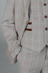 Device - Boy's Leo Beige Three Piece Suit