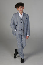 Device - Boy's Mark Sky Blue Three Piece Suit