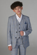 Device - Boy's Mark Sky Blue Three Piece Suit