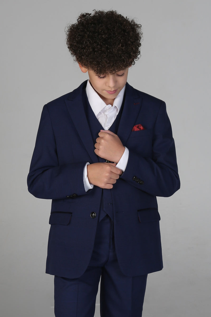 Device - Boy's Mark Blue Three Piece Suit