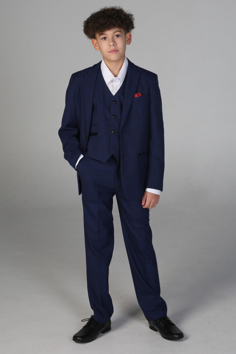 Device - Boy's Mark Blue Three Piece Suit