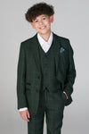 Device - Boy's Leo Green Three Piece Suit