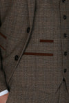 Ralph Brown Tweed Three Piece Suit