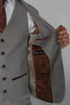 Ralph Cream Tweed Three Piece Suit