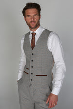 Ralph Cream Tweed Three Piece Suit