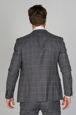 Hobbs - Men's Grey Check Blazer