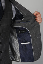 Hobbs - Men's Grey Check Blazer